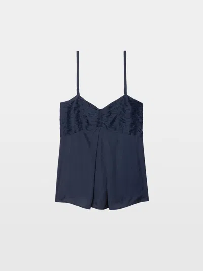 Zadig & Voltaire Cippie Satin Camisole In Blue