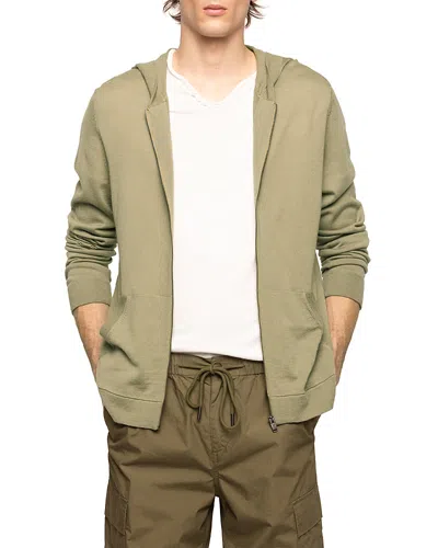 Zadig & Voltaire Clash Wool Hoodie In Green