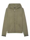 Zadig & Voltaire Clash Zip-up Hoodie In Green