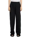 Zadig & Voltaire Clem Mo Patch Stud Cotton Wide Leg Sweatpants In Black