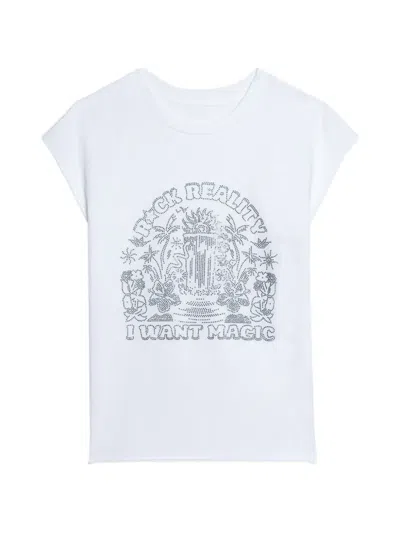 Zadig & Voltaire Cloe Crew-neck T-shirt In White