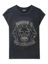 Zadig & Voltaire Cloe Skull Strass Tank Top In Black