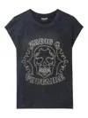 Zadig & Voltaire Cloe Skull Strass Tank Top In Black