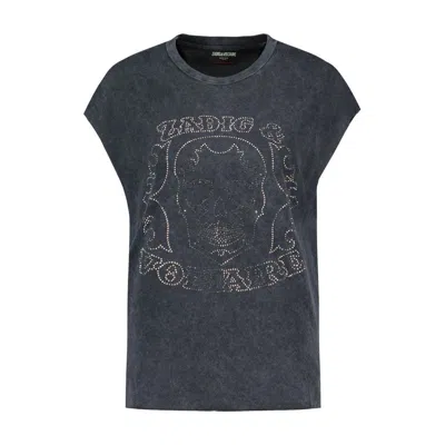 Zadig & Voltaire Zadig&voltaire Cloe Hc Skull Strass T-shirt