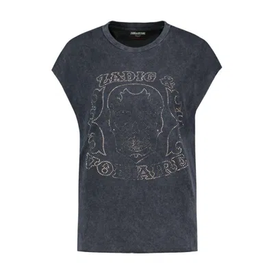 Zadig & Voltaire Zadig&voltaire Cloe Hc Skull Strass T-shirt