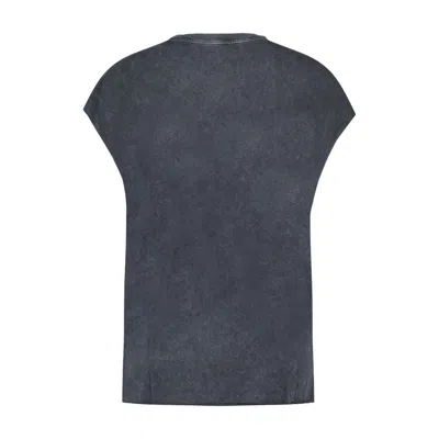 Zadig & Voltaire Zadig&voltaire Cloe Hc Skull Strass T-shirt In Gray