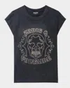 Zadig & Voltaire Cloe Skull Strass Tank Top In Black