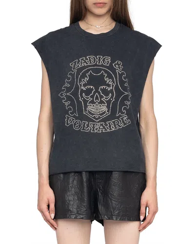 ZADIG & VOLTAIRE CLOE SKULL TEE