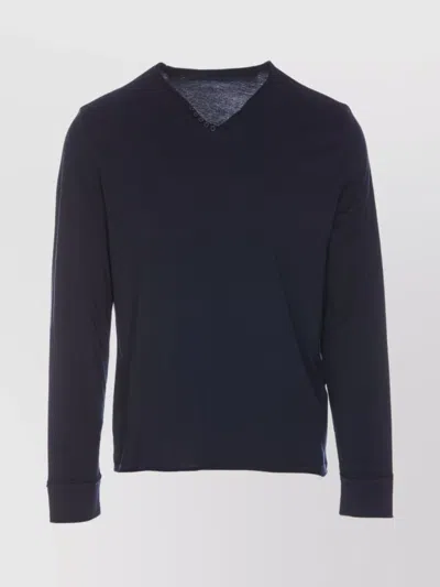 Zadig & Voltaire Collar Button Detail V-neck Sweater