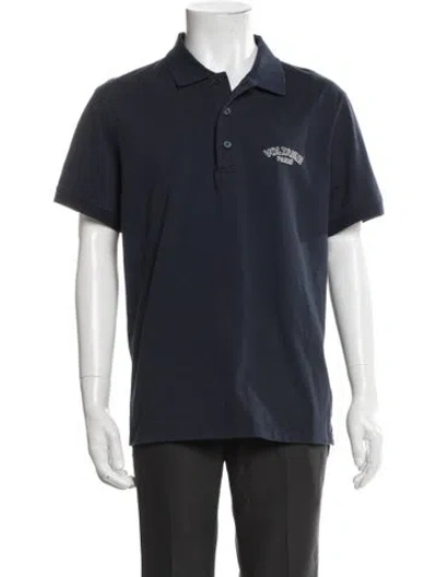 Pre-owned Zadig & Voltaire Collar Short Sleeve Polo Shirt In Blue