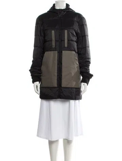 Pre-owned Zadig & Voltaire Colorblock Pattern Parka In Gray