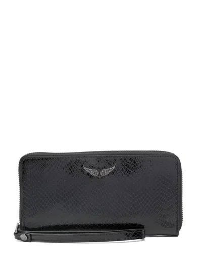 Zadig & Voltaire Compagnon Glossy Wild In Black