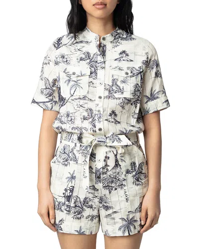 ZADIG & VOLTAIRE COOK TROPICAL ISLAND ROMPER