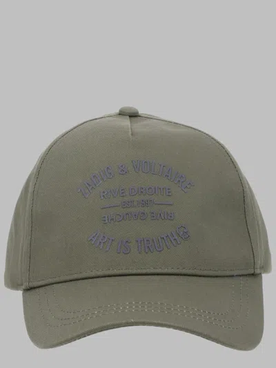 Zadig & Voltaire Cotton Adventure Hat For Kids In Green