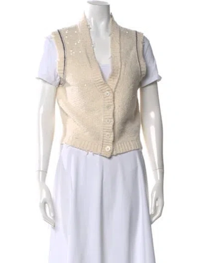 Pre-owned Zadig & Voltaire Cowl Neck Sweater In Neutral