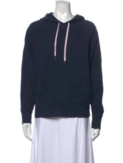 Pre-owned Zadig & Voltaire Crew Neck Long Sleeve Hoodie In Blue