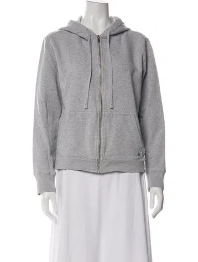 Pre-owned Zadig & Voltaire Crew Neck Long Sleeve Hoodie In Grey