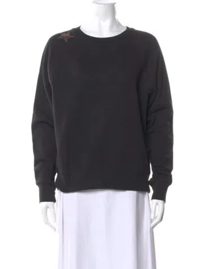 Pre-owned Zadig & Voltaire Crew Neck Long Sleeve Sweatshirt In Gray