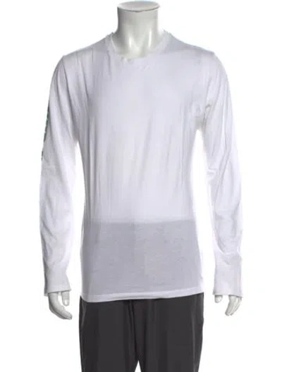 Pre-owned Zadig & Voltaire Crew Neck Long Sleeve T-shirt In White