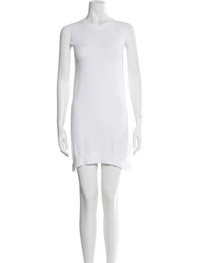 Pre-owned Zadig & Voltaire Crew Neck Mini Dress In Multi