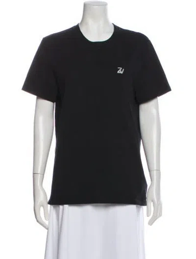 Pre-owned Zadig & Voltaire Crew Neck Short Sleeve T-shirt In Gray