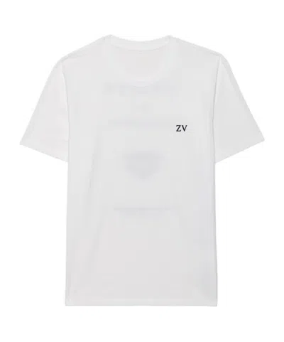Zadig & Voltaire Crew Neck Short-sleeved T-shirt In White