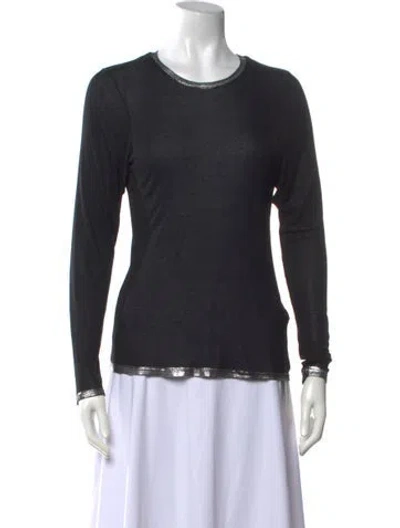Pre-owned Zadig & Voltaire Crew Neck Sweater In Black