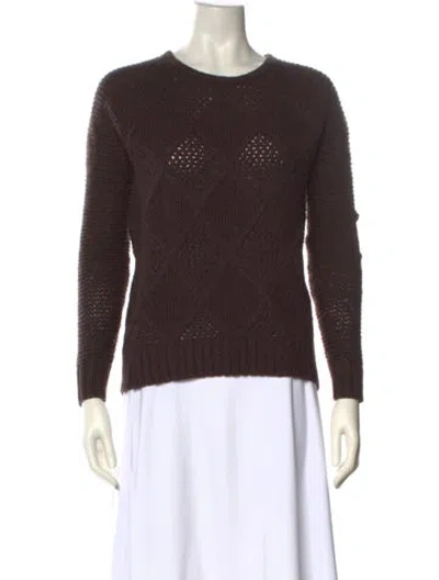 Pre-owned Zadig & Voltaire Crew Neck Sweater In Brown