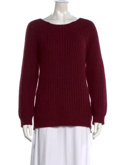 Pre-owned Zadig & Voltaire Crew Neck Sweater In Burgundy