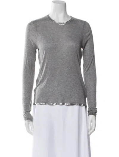 Pre-owned Zadig & Voltaire Crew Neck Sweater In Gray