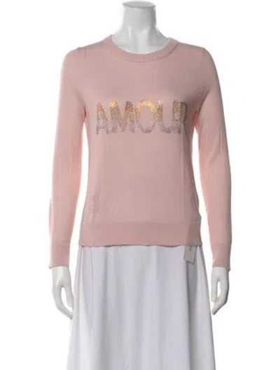 Pre-owned Zadig & Voltaire Crew Neck Sweater In Pink