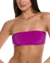 Zadig & Voltaire Crinkle Bandeau Bikini Top In Purple