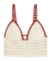 Zadig & Voltaire Taly Crochet Crop Tank