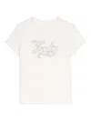 Zadig & Voltaire Womens Ecru Branded Short-sleeved Cotton-jersey T-shirt In White