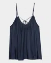 Zadig & Voltaire Cym Pleated Satin Camisole