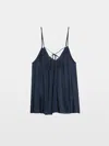 Zadig & Voltaire Womens Encre Cym V-neck Satin Cami Top Xs In Black