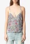 Zadig & Voltaire Cyoko Floral Print Camisole Top