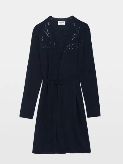 Zadig & Voltaire Daffyz Cashmere Cardigan In Black