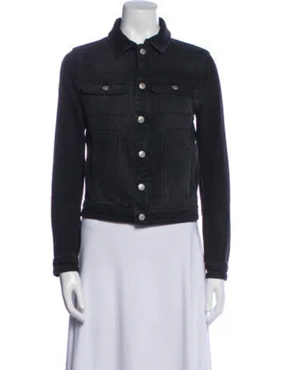 Pre-owned Zadig & Voltaire Denim Jacket In Black