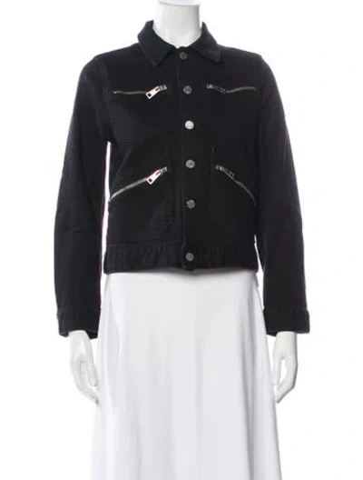 Pre-owned Zadig & Voltaire Denim Jacket In Black