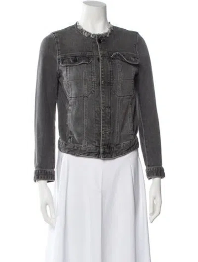 Pre-owned Zadig & Voltaire Denim Jacket In Gray