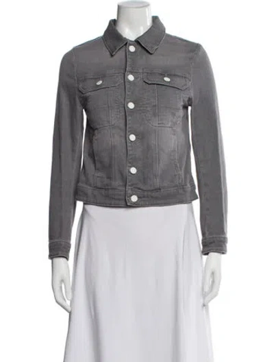 Pre-owned Zadig & Voltaire Denim Jacket In Gray