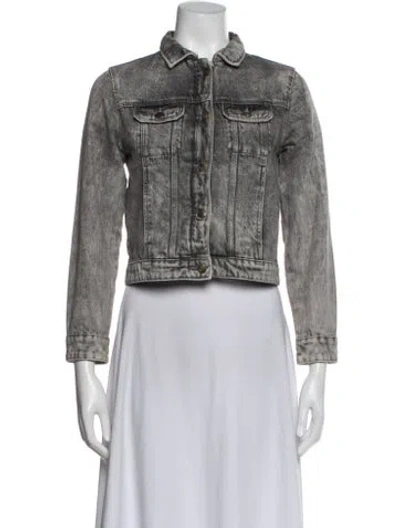 Pre-owned Zadig & Voltaire Denim Jacket In Gray