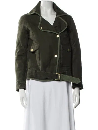 Pre-owned Zadig & Voltaire Denim Jacket In Green