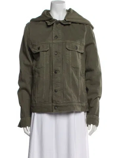 Pre-owned Zadig & Voltaire Denim Jacket In Green