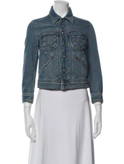 Pre-owned Zadig & Voltaire Denim Jacket W/ Tags In Blue