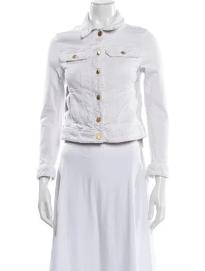Pre-owned Zadig & Voltaire Denim Jacket In White