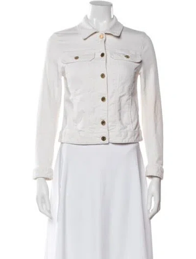 Pre-owned Zadig & Voltaire Denim Jacket In White
