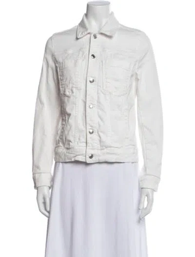Pre-owned Zadig & Voltaire Denim Jacket In White