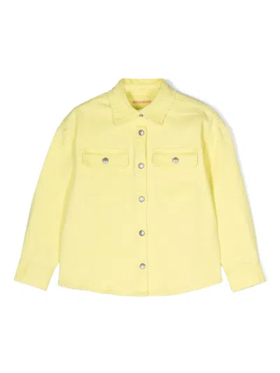 Zadig & Voltaire Kids' Denim Shirt Jacket In 黄色